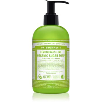 Dr. Bronner’s Lemongrass & Lime săpun lichid pentru corp si par - imagine 2